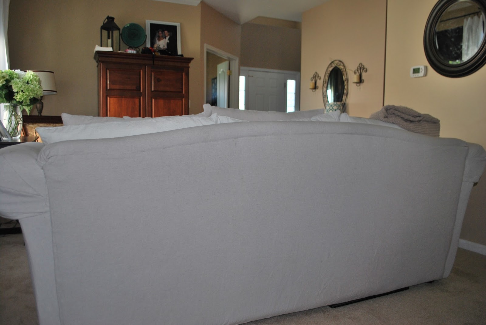 Cure 4 Decor How to Recover a Sofa with a Dropcloth